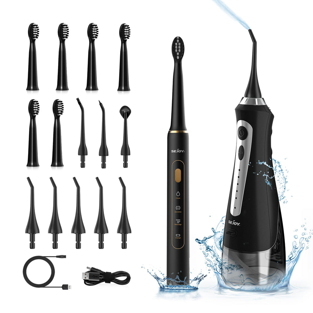 Electric Toothbrush Water Dental Flosser Cordless for Teeth Rechargeable